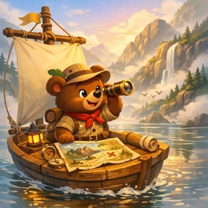 Cute smiling Earth in space puzzle for kids